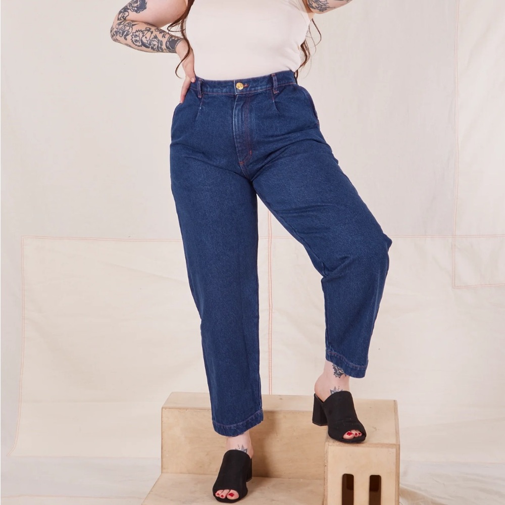 Big Bud Press Denim Trouser Jeans - Dark Wash